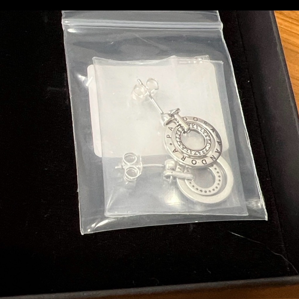 Pandora Silver Circle Earrings